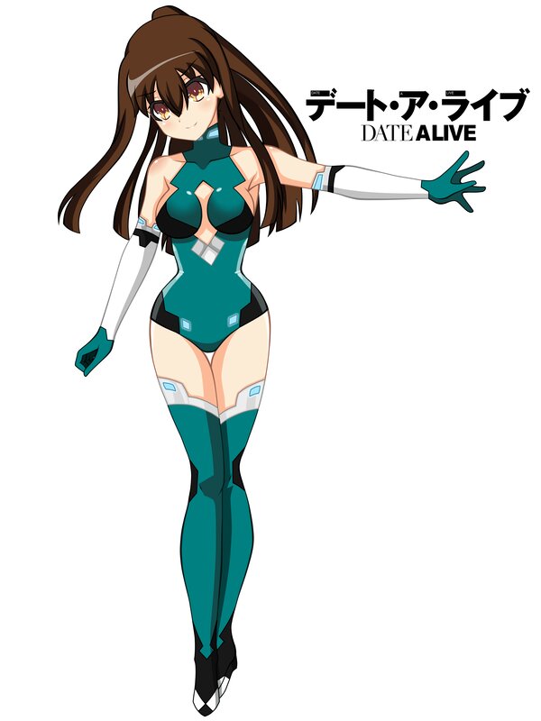 Anime Woman in Suit — Teal