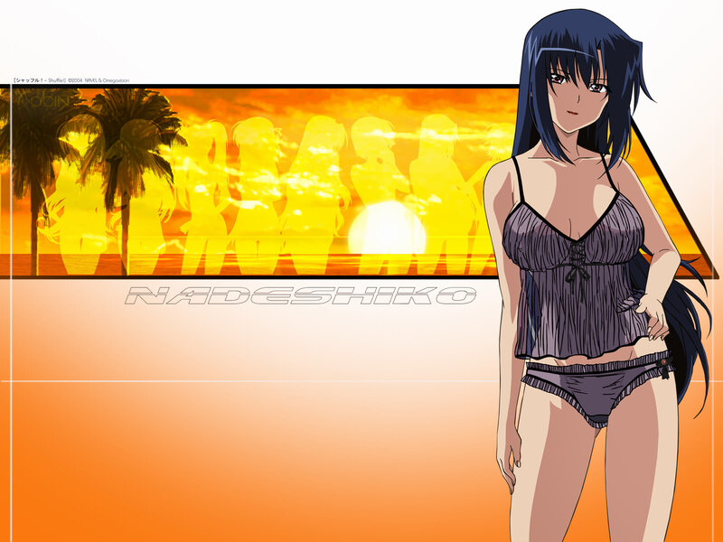 Anime Woman in Swimsuit — Orange