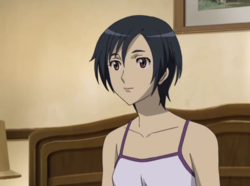 Anime Woman in Tank Top