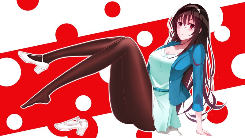 Anime Woman in Tights