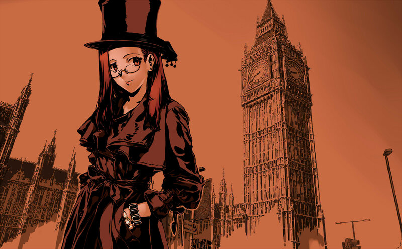 Anime Woman in Top Hat
