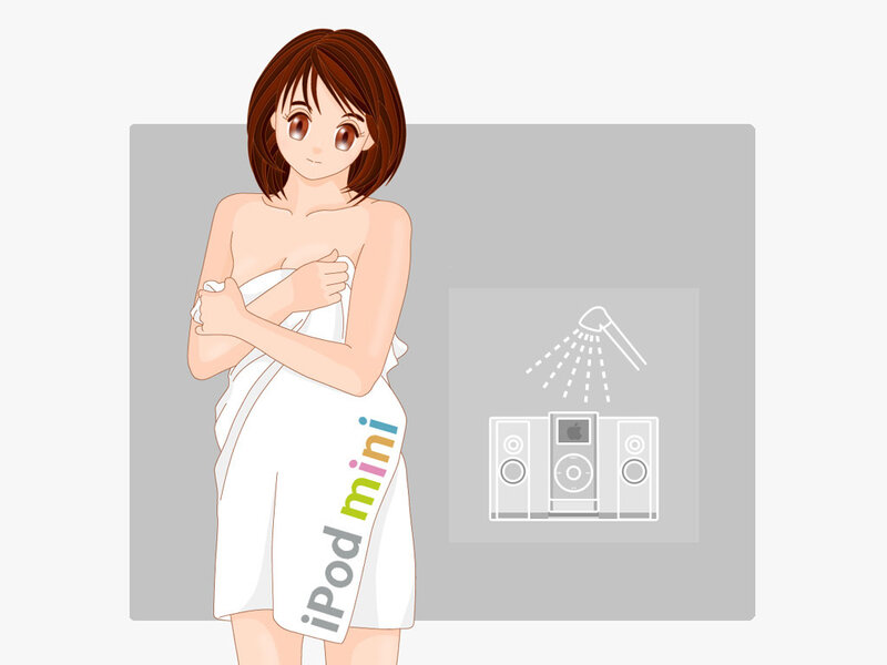 Anime Woman in Towel