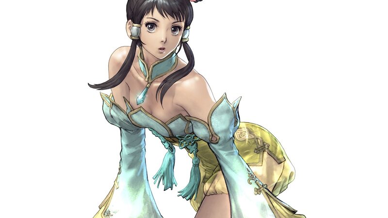 Anime Woman in Traditional Dress — Blue, Neutral
