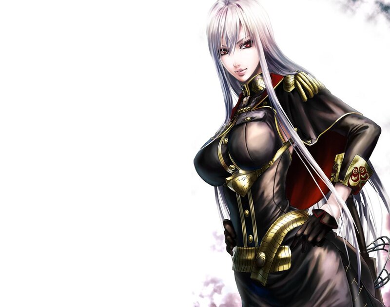 Anime Woman in Uniform — Black, Confident