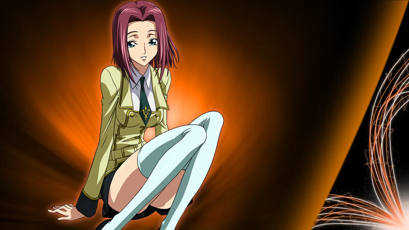 Anime Woman in Uniform — Orange