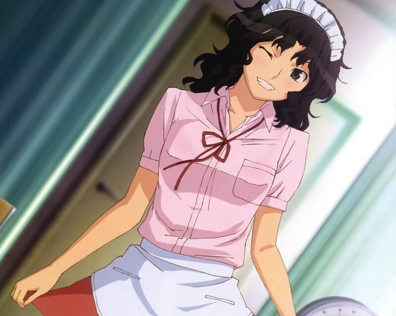 Anime Woman in Uniform — Pink