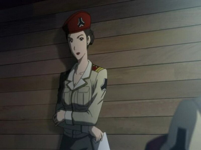 Anime Woman in Uniform — Red