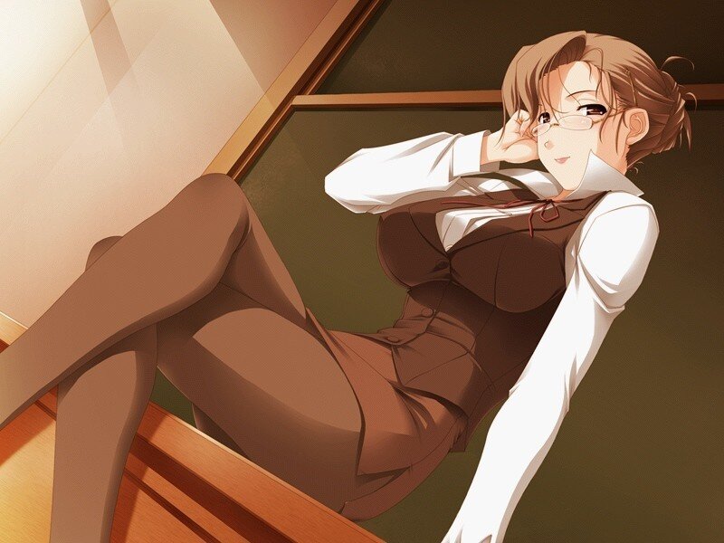 anime woman in uniform