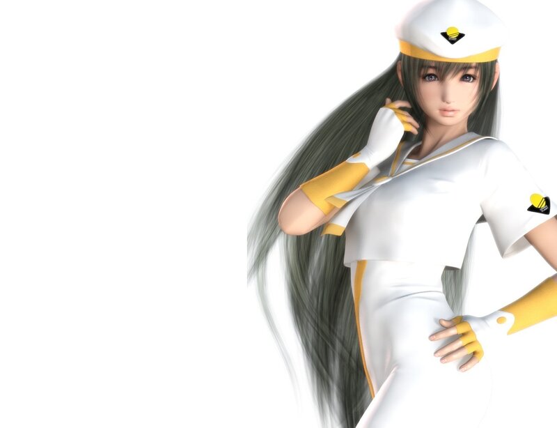 Anime Woman in Uniform — White