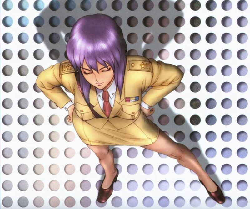 Anime Woman in Uniform — Yellow