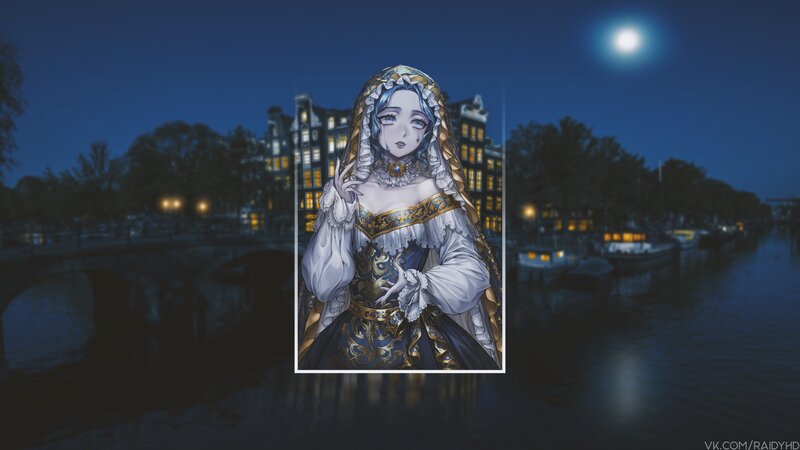 Anime Woman in Veil