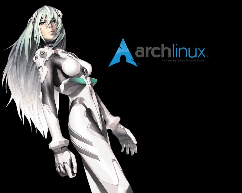 Anime Woman in White Suit — Black, Dramatic