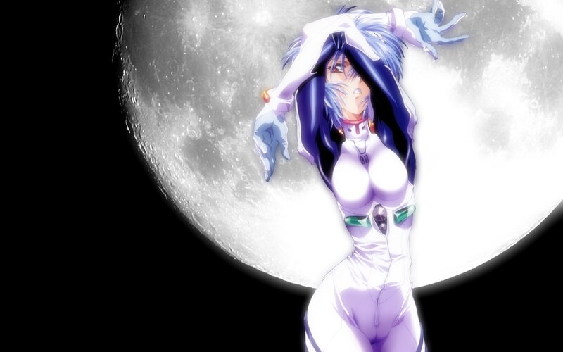 Anime Woman in White Suit — Dramatic