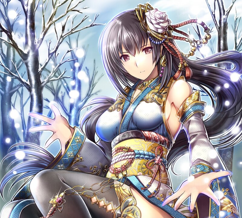 Anime Woman in Winter