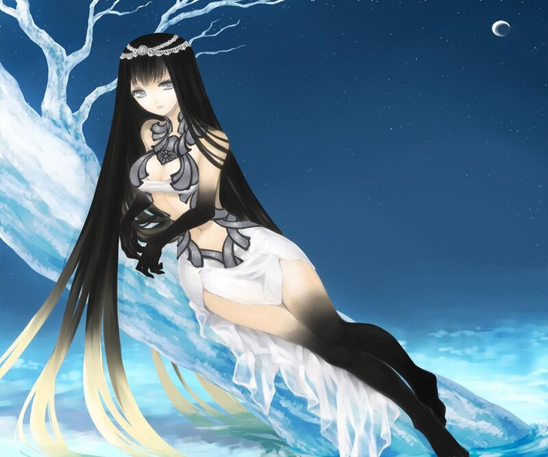 Anime Woman on Ice