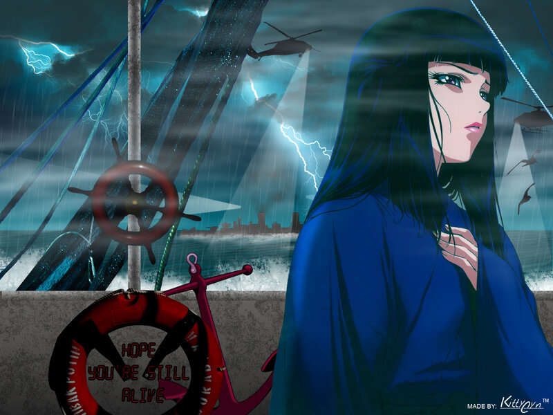 Anime Woman on Ship