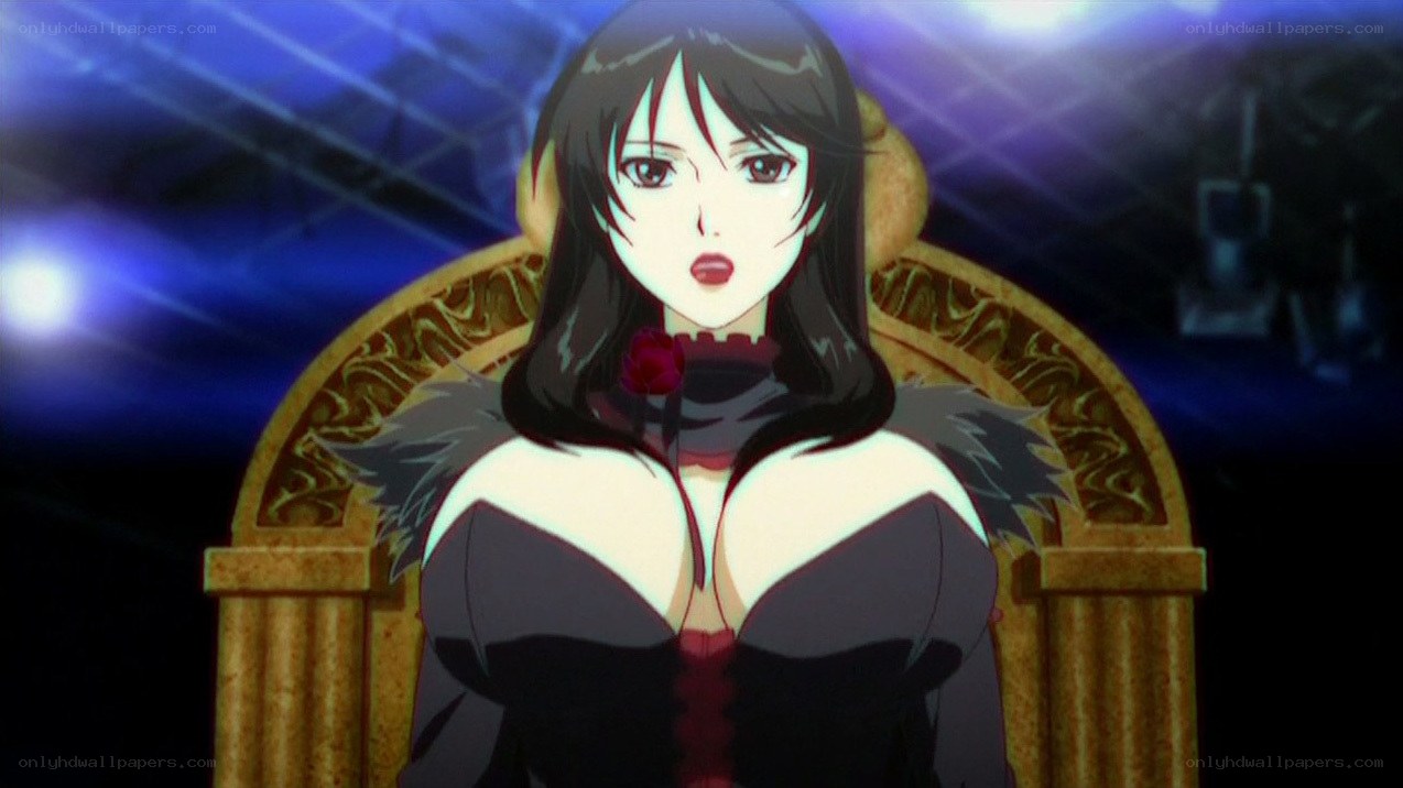 anime woman on throne