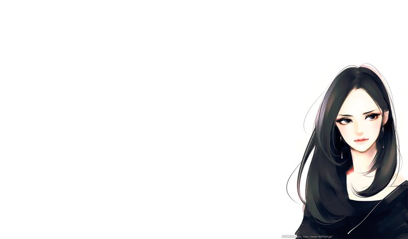 anime woman portrait