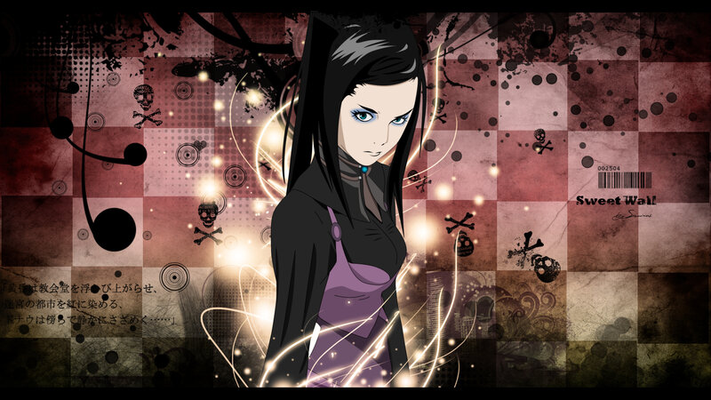 Anime Woman with Black Hair — Dramatic