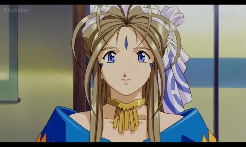 Anime Woman with Blue Eyes — Calm, Blue Dress