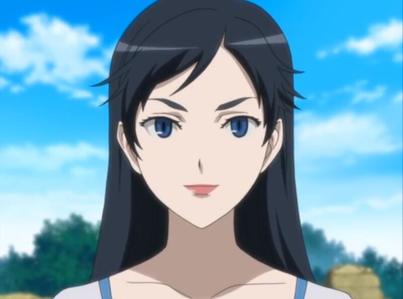 Anime Woman with Blue Eyes — Calm