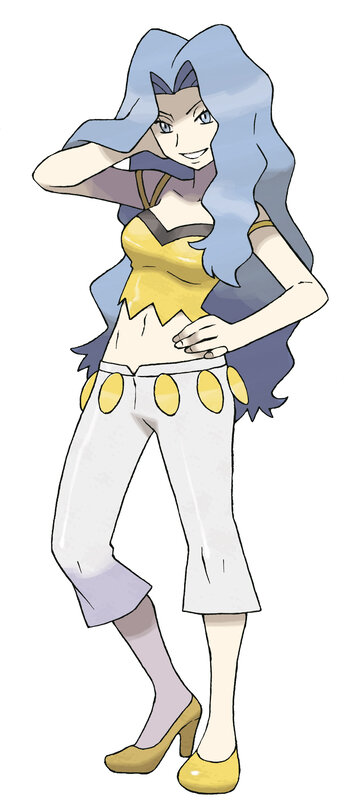 Anime Woman with Blue Hair — Confident, Manga