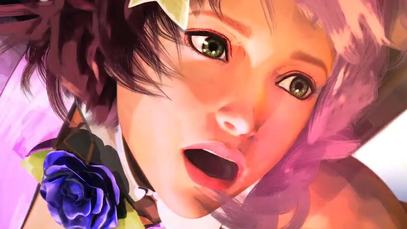 Anime Woman with Blue Rose