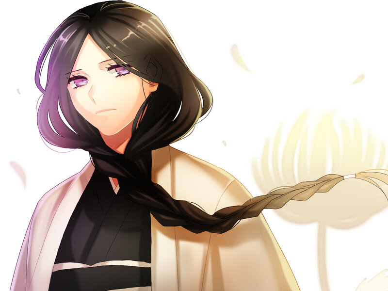 Anime Woman with Braided Hair