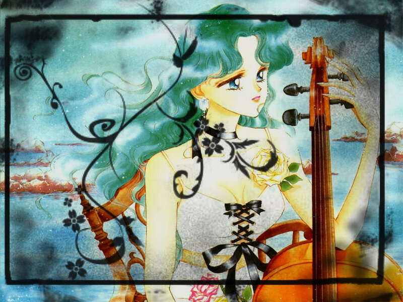 Anime Woman with Cello