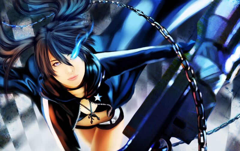 Anime Woman with Chain