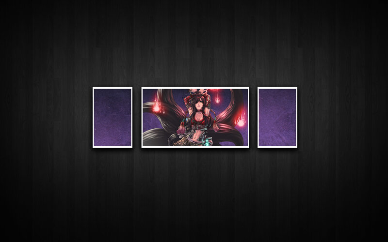 Anime Woman with Fox Ears — Black