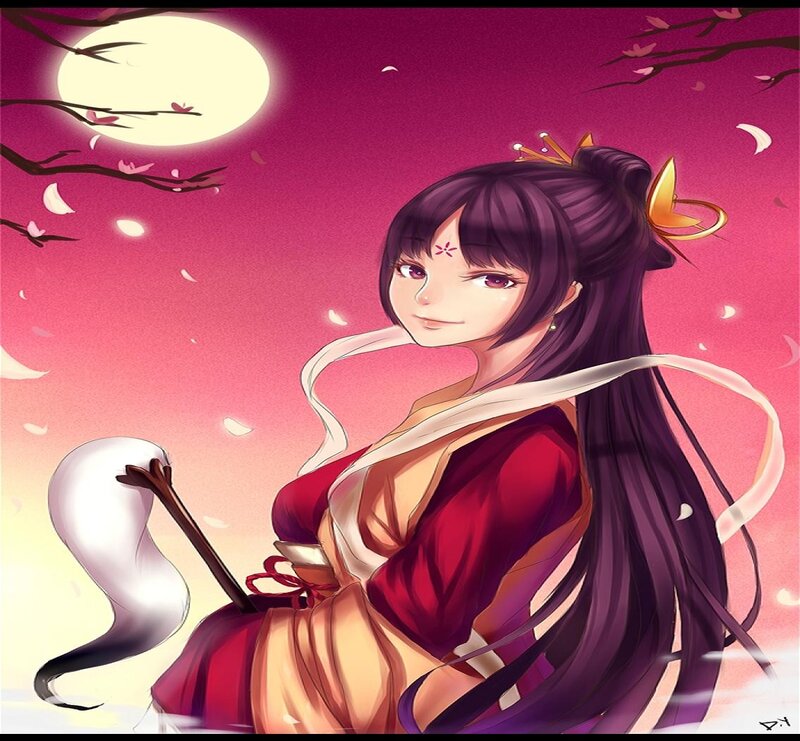 Anime Woman with Fox Tail