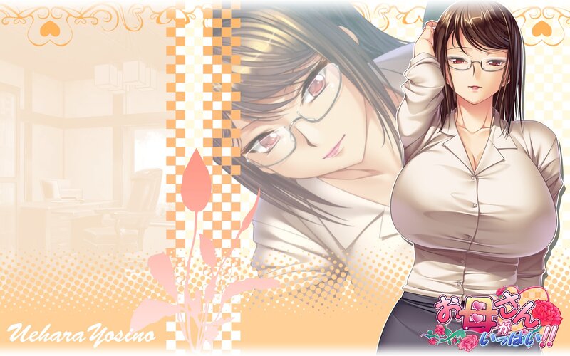 Anime woman with glasses