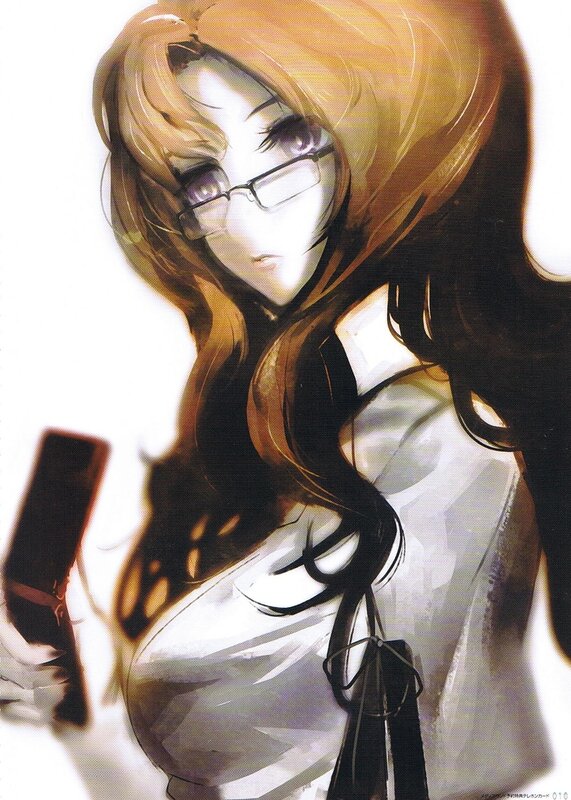 Anime Woman with Glasses — Brown, Dramatic, Manga