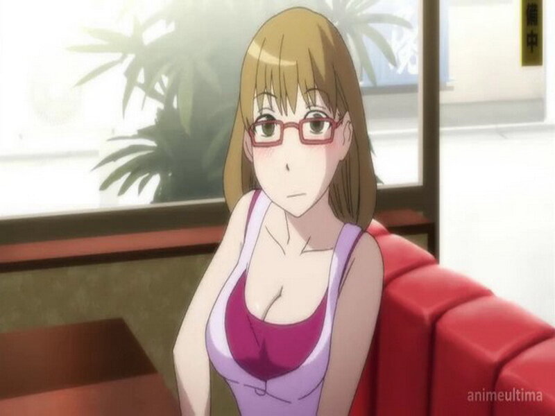 Anime Woman with Glasses — Purple