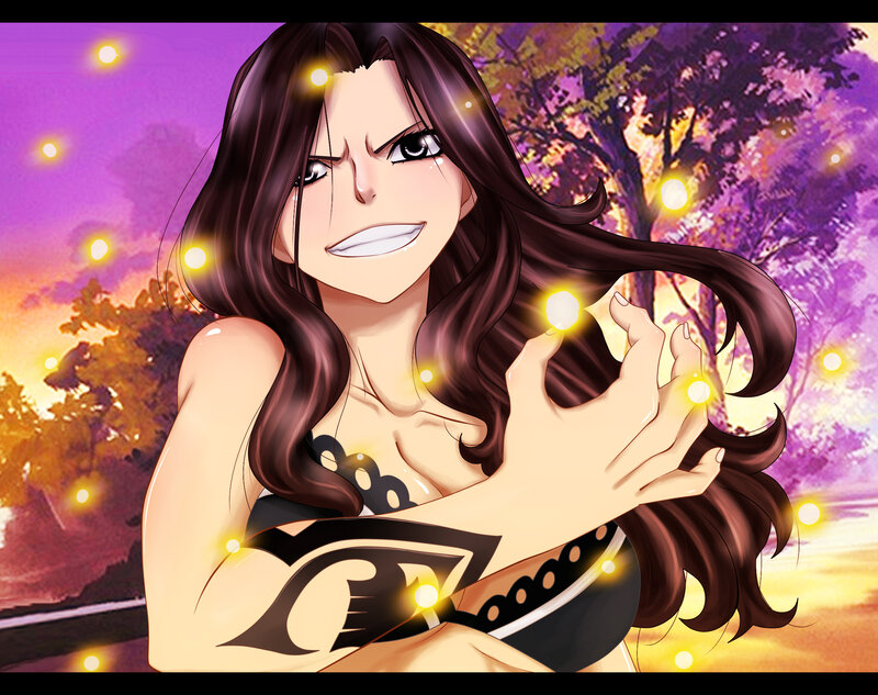 Anime Woman with Glowing Hands