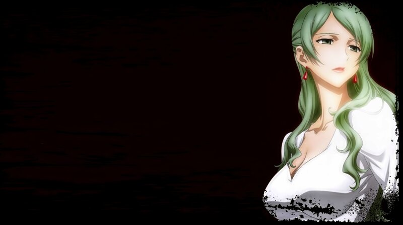 Anime Woman with Green Hair — Dramatic