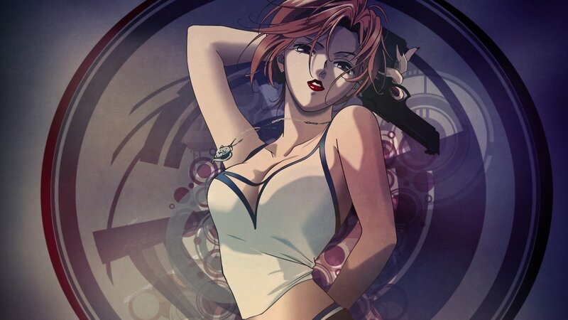 anime woman with gun