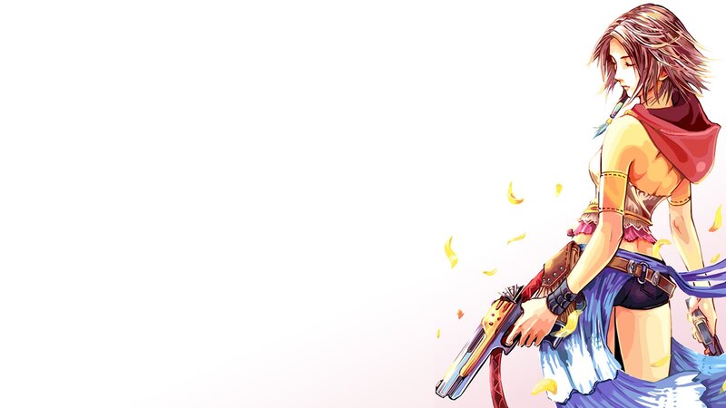 anime woman with gun