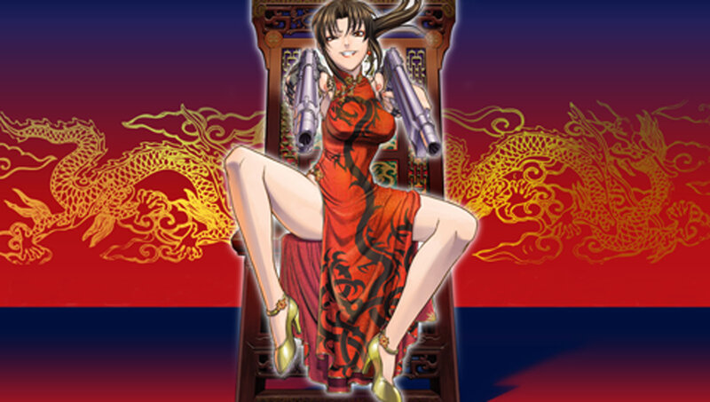 anime woman with guns