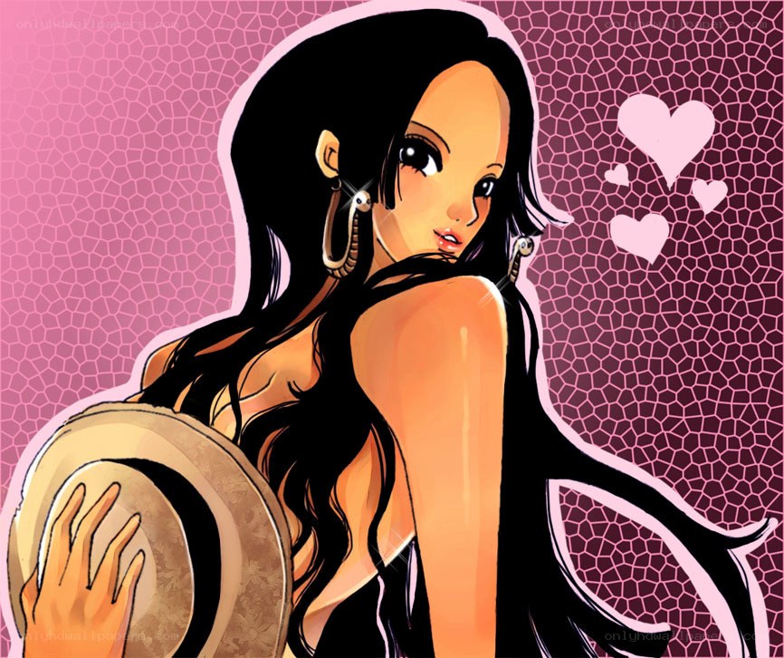 anime woman with hat