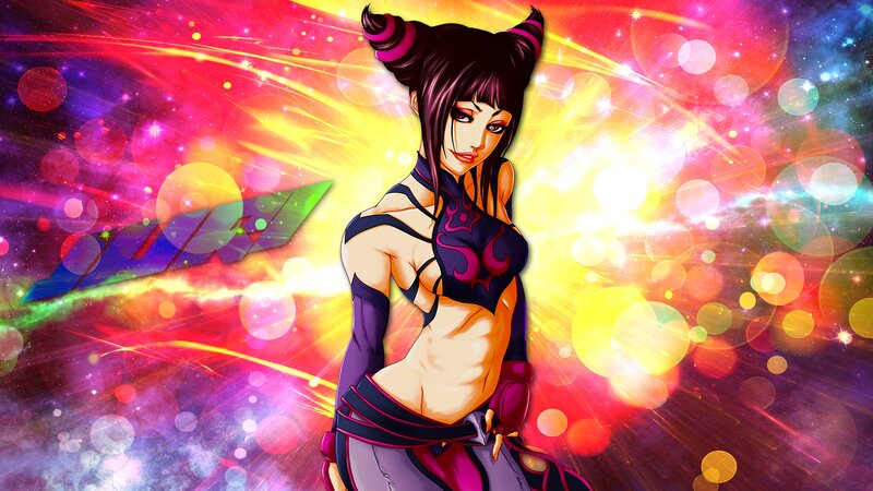 Anime Woman with Horns — Purple