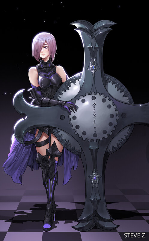 Anime Woman with Large Sword