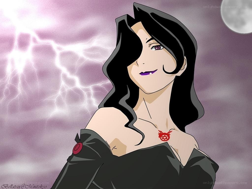 anime woman with lightning