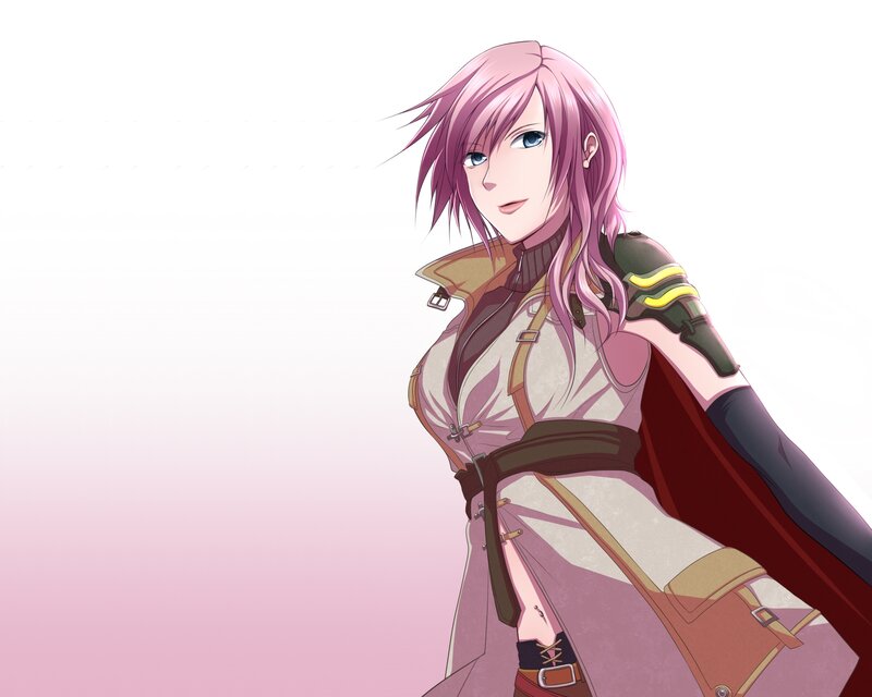 Anime Woman with Pink Hair — Calm, Coat