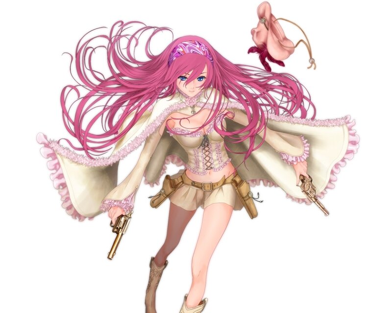 Anime Woman with Pink Hair — Dynamic