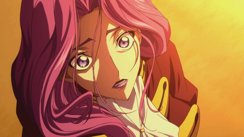Anime Woman with Pink Hair — Yellow