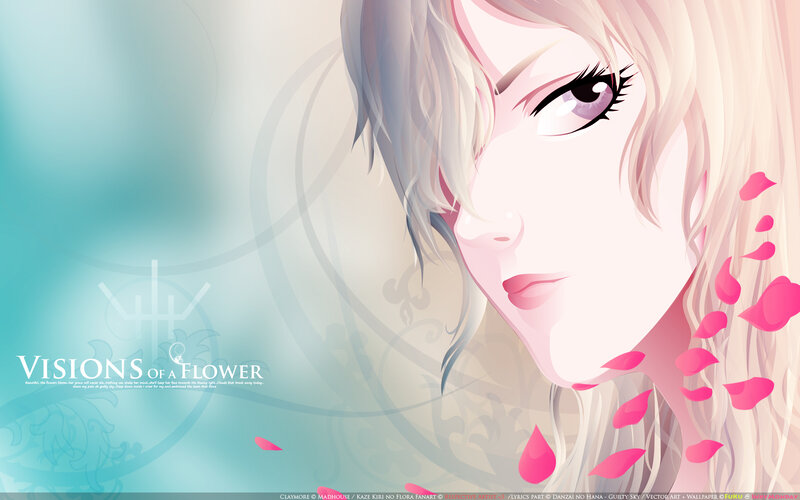 Anime Woman with Pink Petals