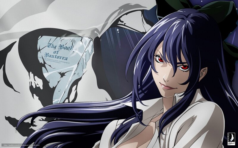 Anime Woman with Purple Hair — Dramatic, Night, Book