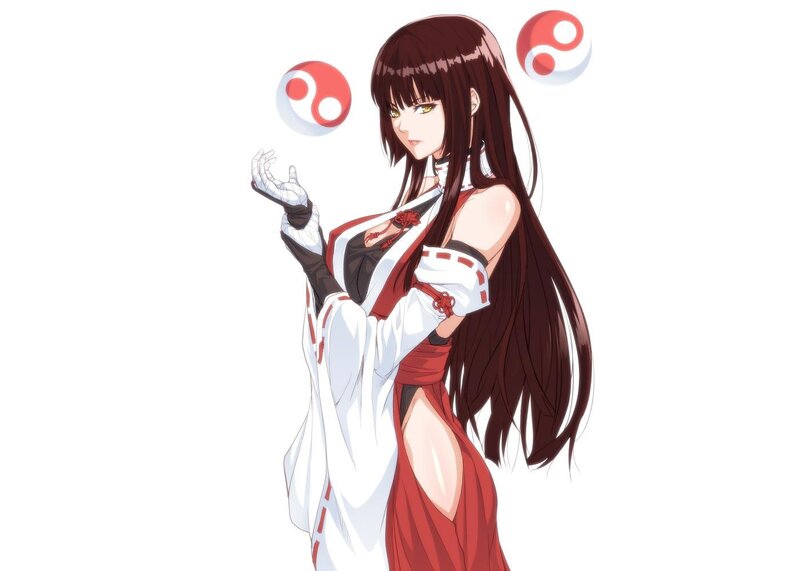Anime Woman with Red Dress